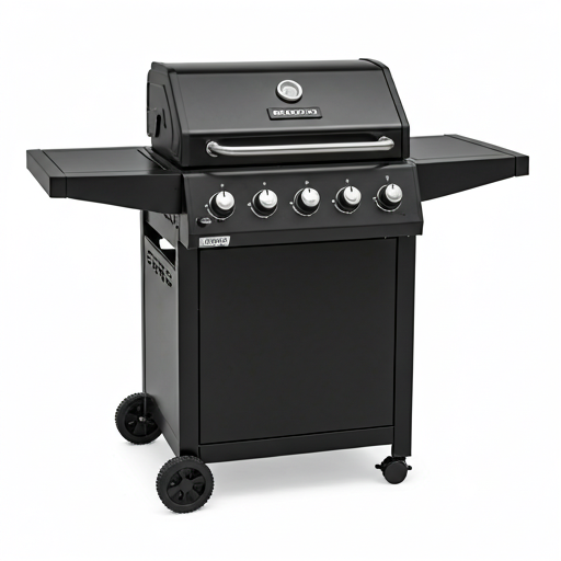 Black 3-Burner Liquid Propane Gas Grill